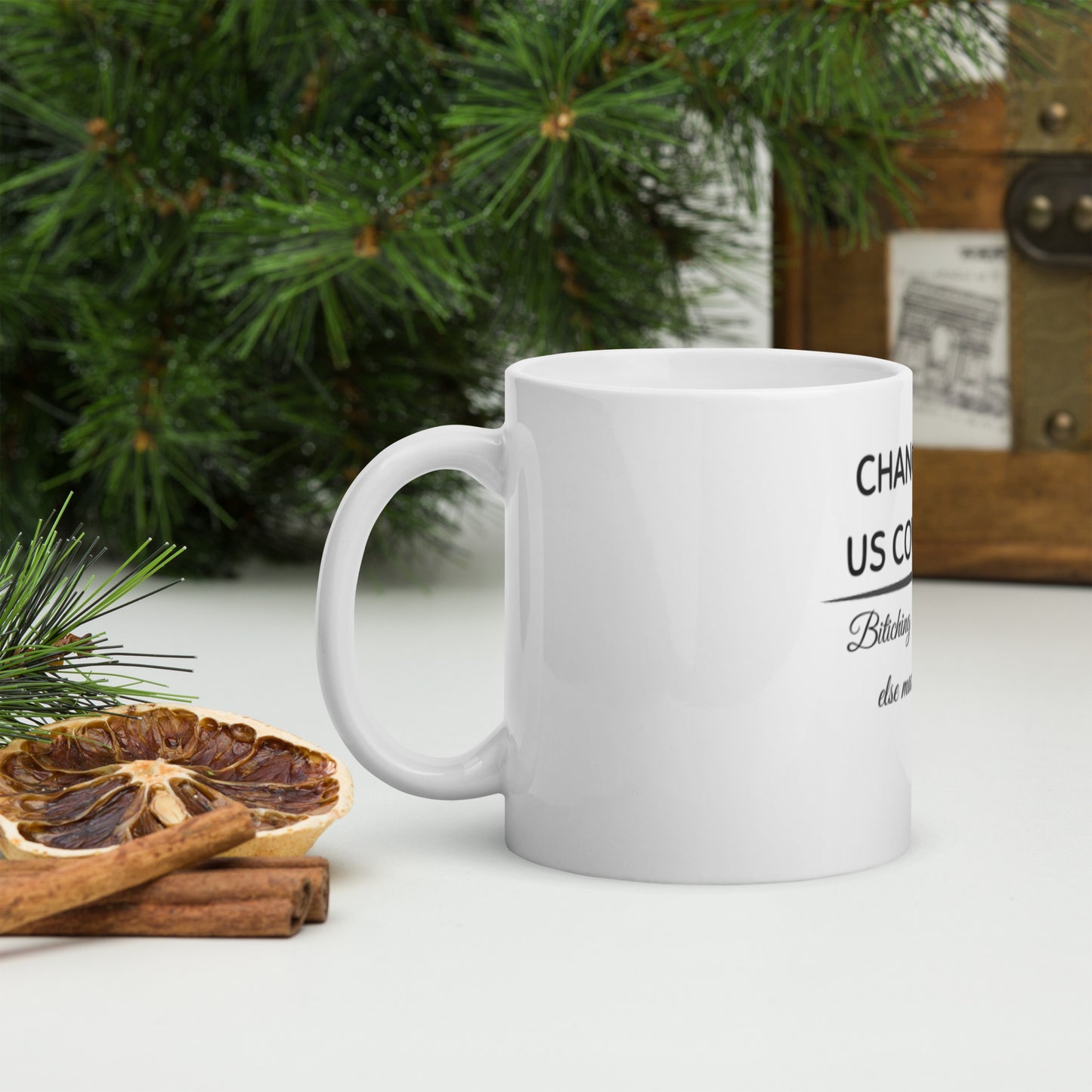 Chance made us Coworkers White glossy mug