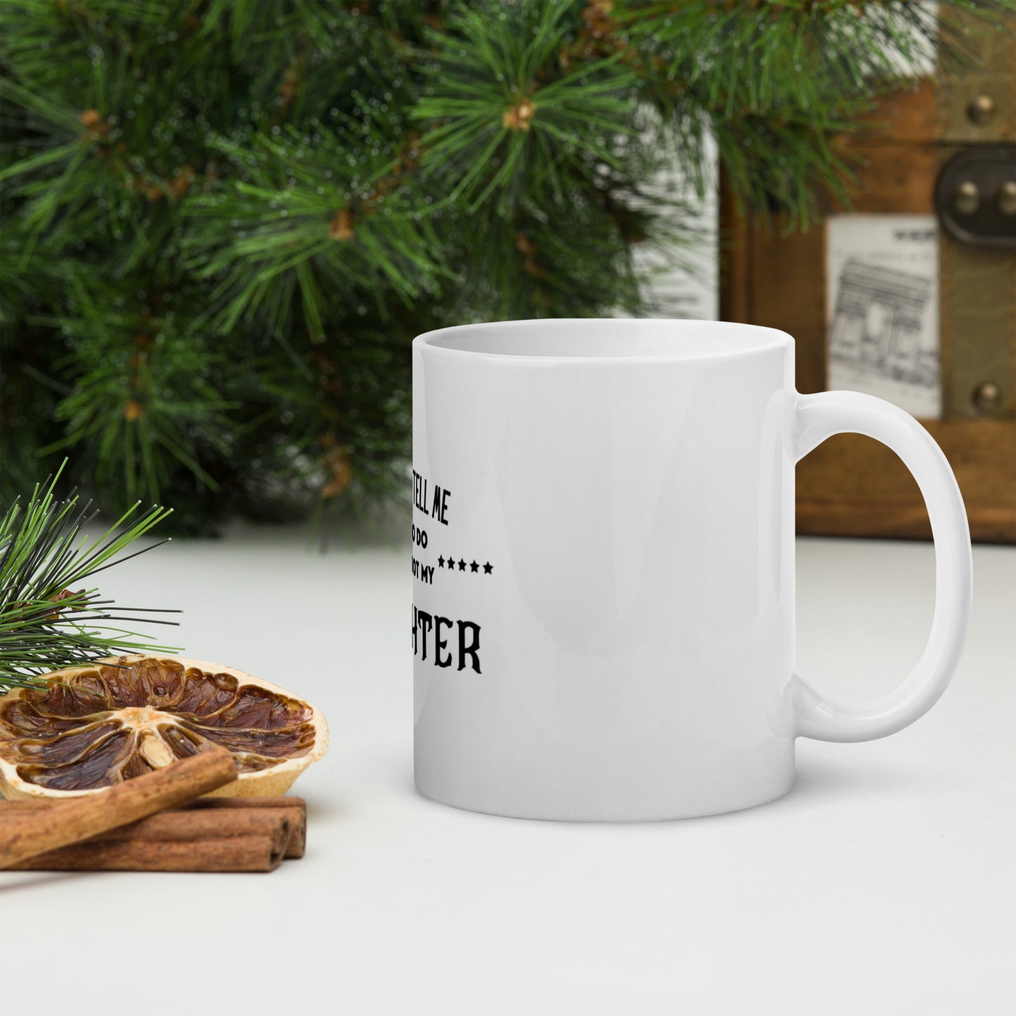 Daughter mug White glossy mug