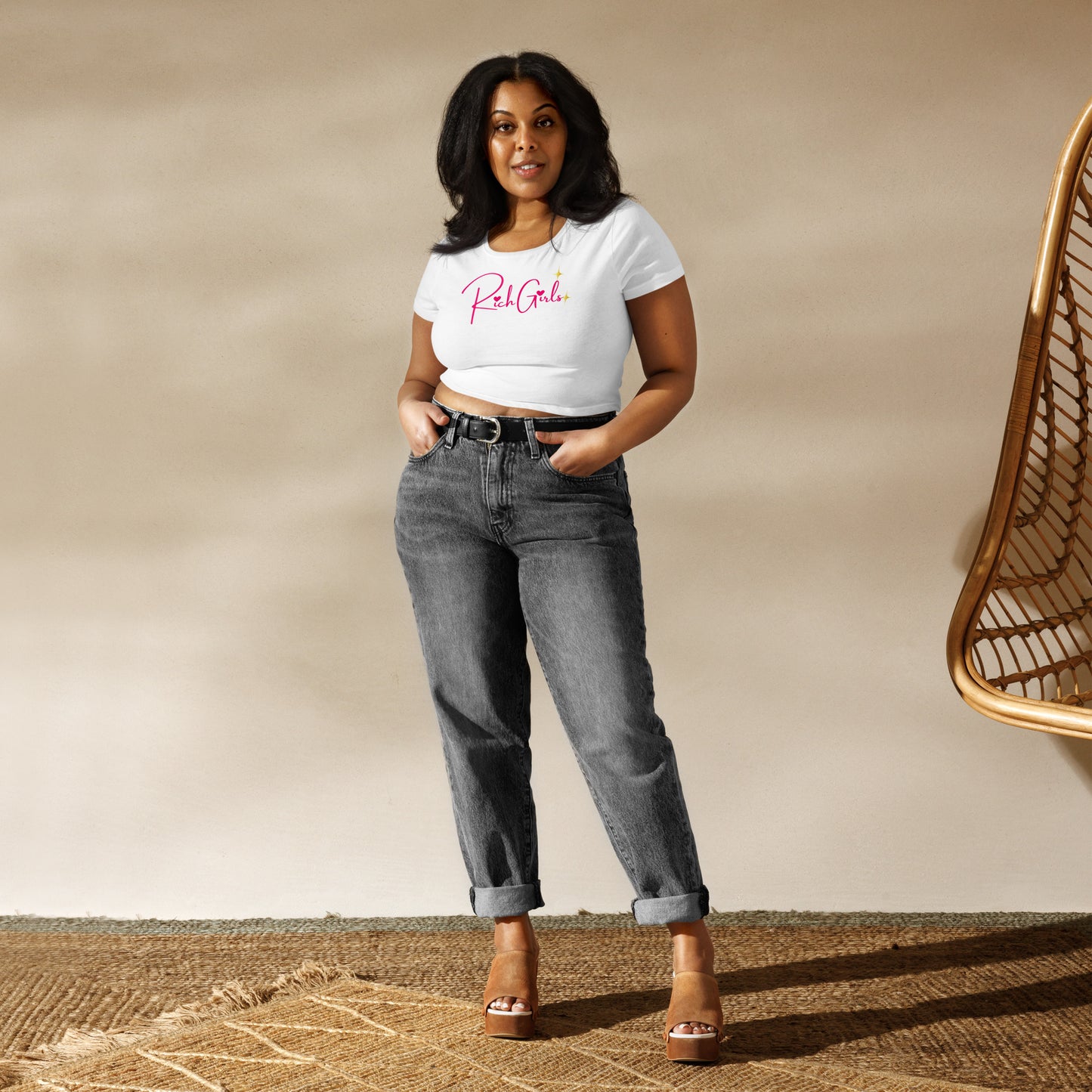 Rich Girls  Crop Tee