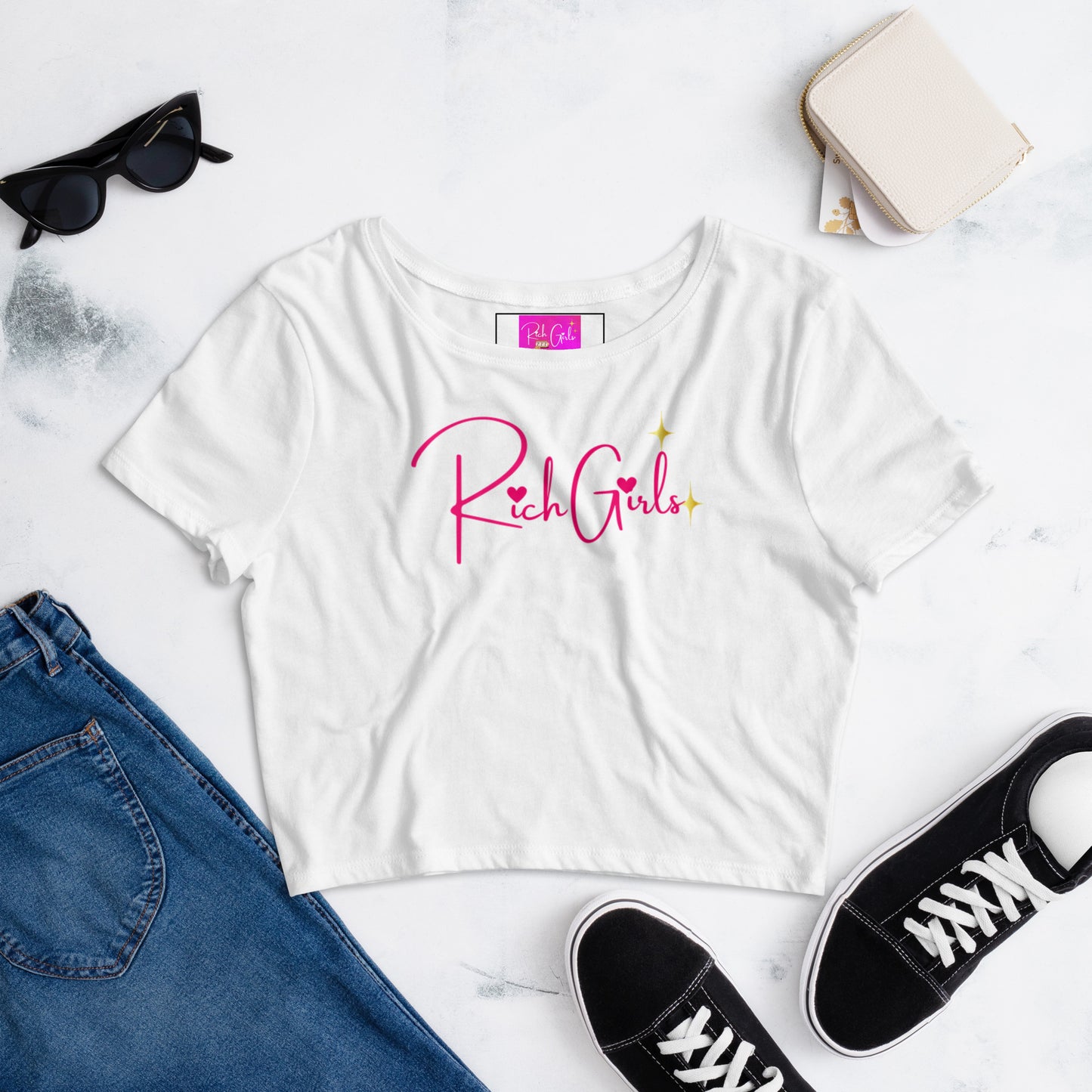 Rich Girls  Crop Tee